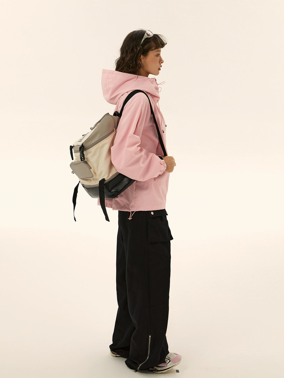 Veste extérieure légère et coupe-vent avec capuche 