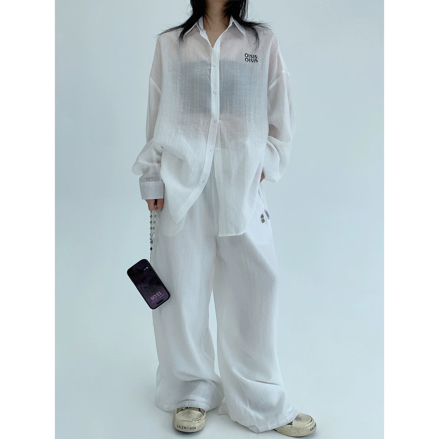 Bol Kesim Uzun Kol Drape Gömlek 