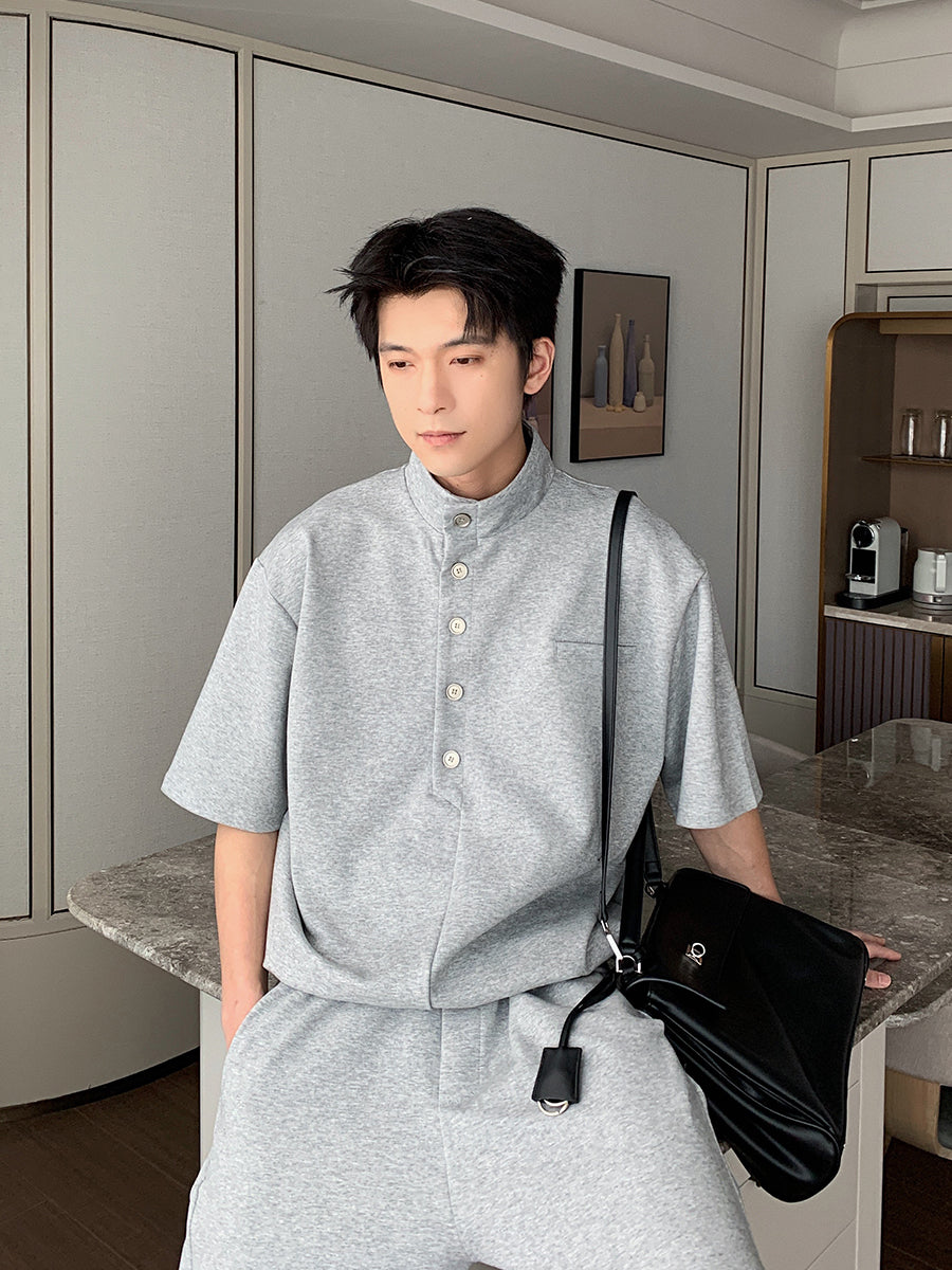 Casual Polo Shirt and Pants Set