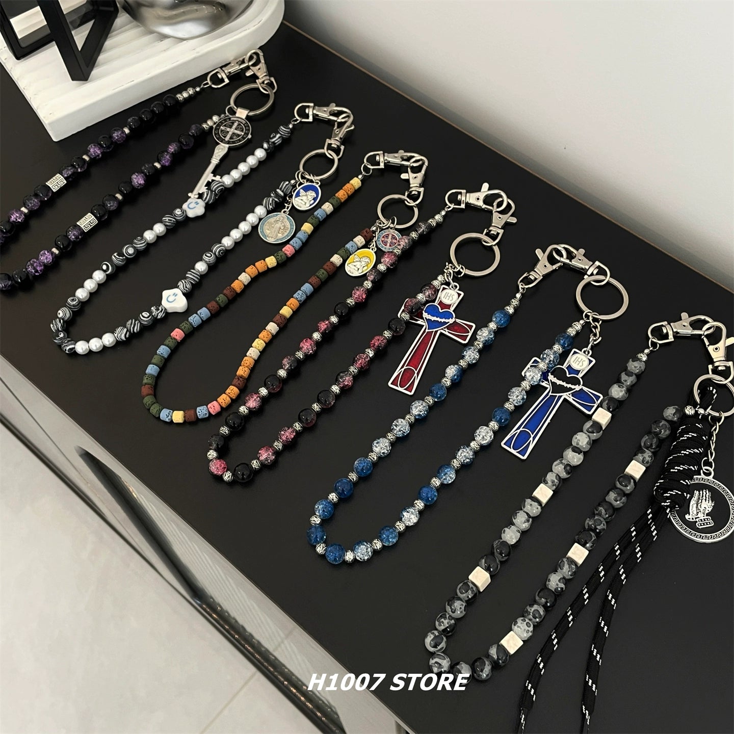 Boncuklu Hip-hop Tarzı Pantolon Zincir Aksesuarı 