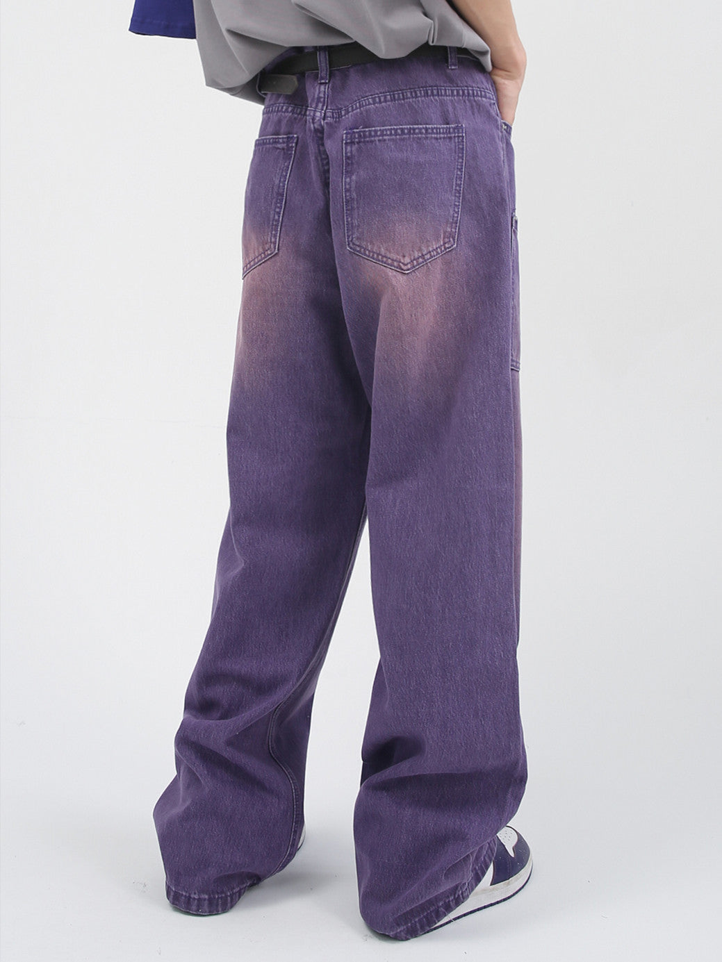 Wide-Leg Loose Fit Denim Pants