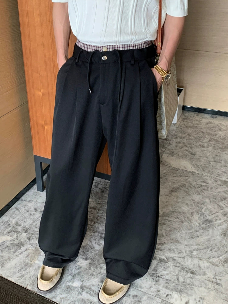Loose Straight Wide-Leg Casual Pants