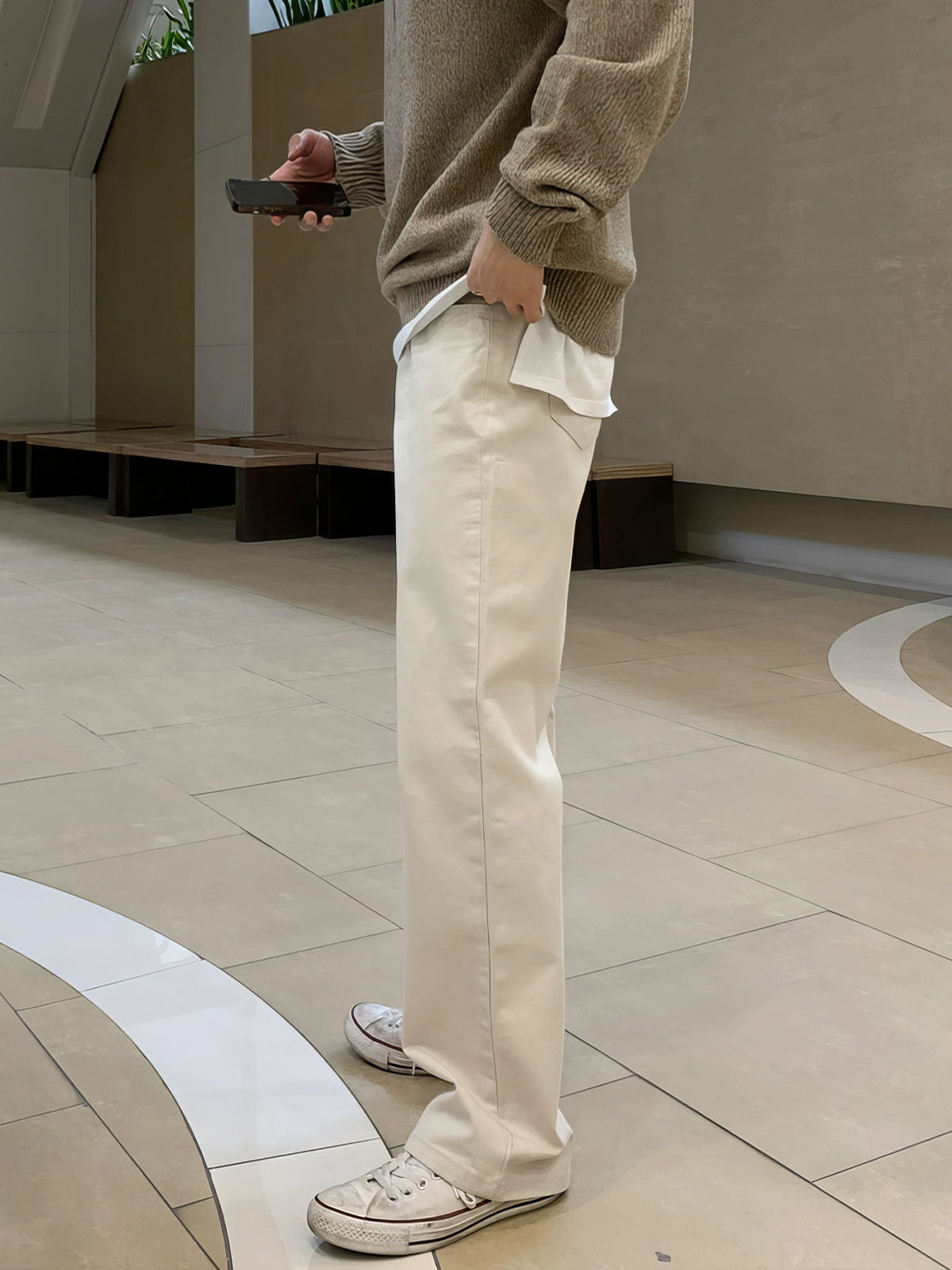 Bol Düz Rahat Jean Pantolonlar 