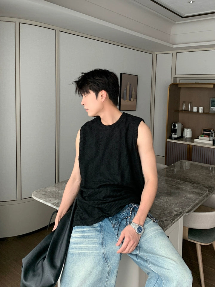 Loose Fit Crewneck Tank Top