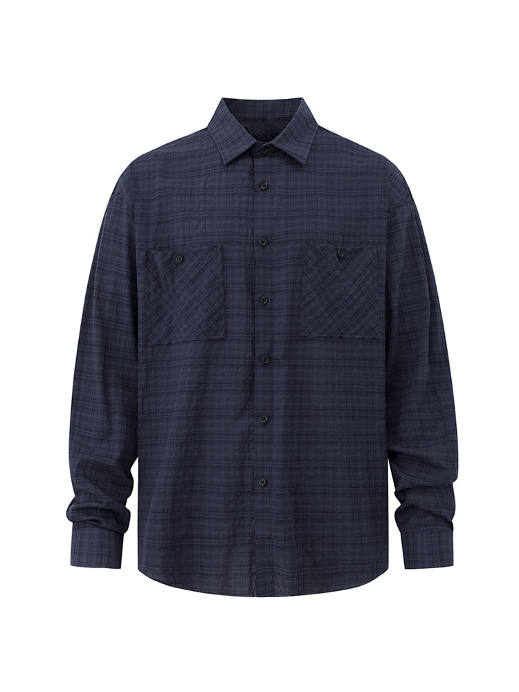Plaid Long-Sleeved Casual Shirt