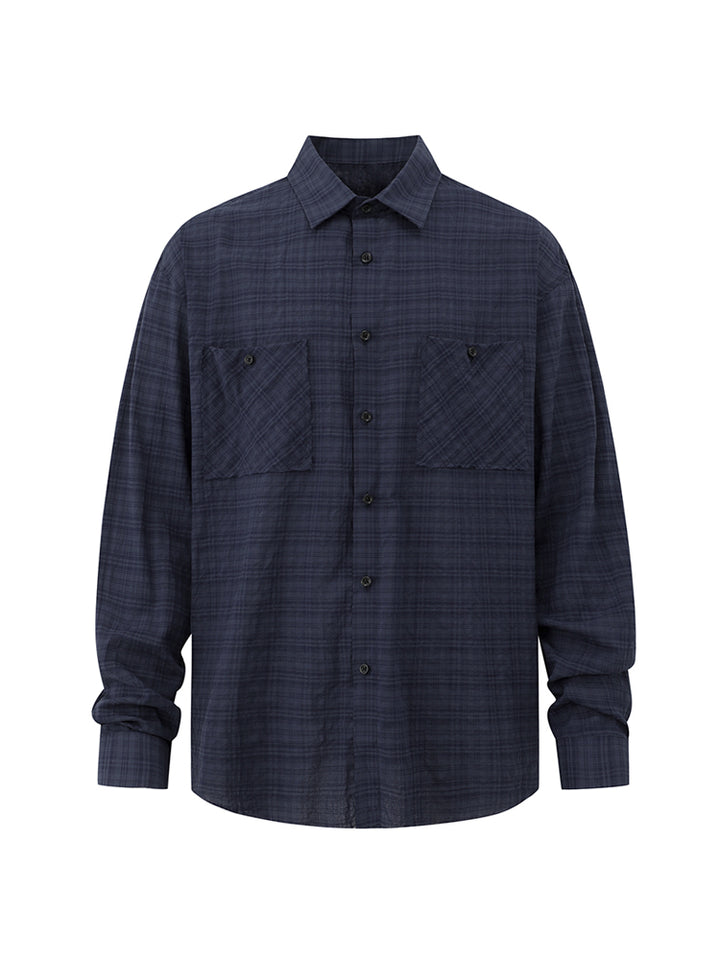 Plaid Long-Sleeved Casual Shirt