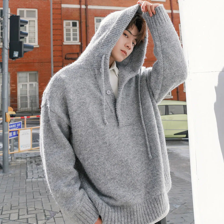 Hooded Knit Sweater