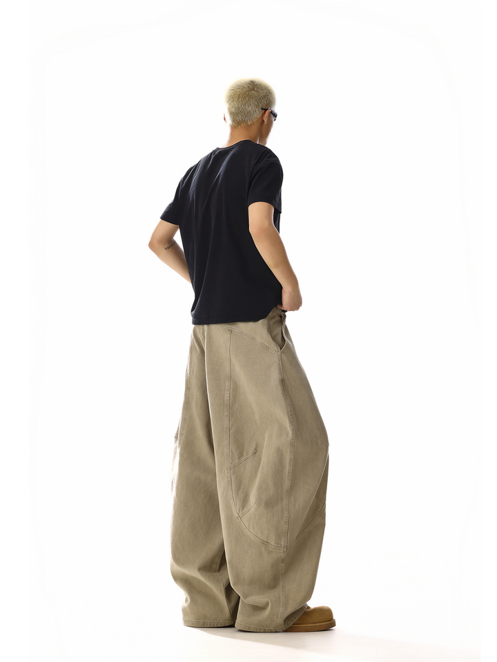 Pantalons en denim décontractés larges et amples 