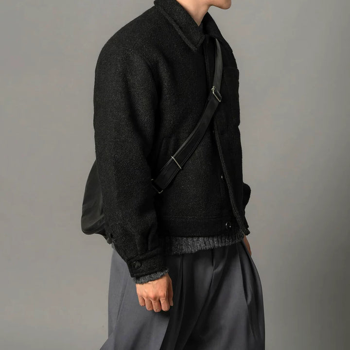 Korte Colbert van Nep Lamswol 