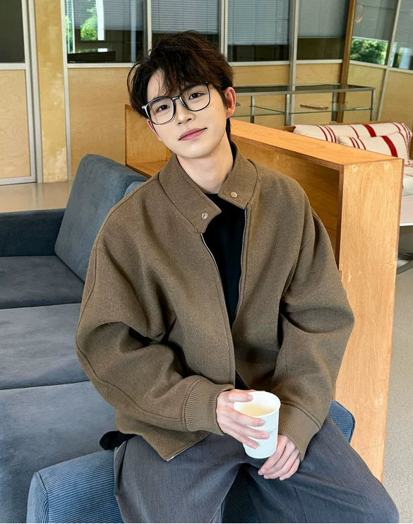 ウールブレンドショートワイドフィットコート 