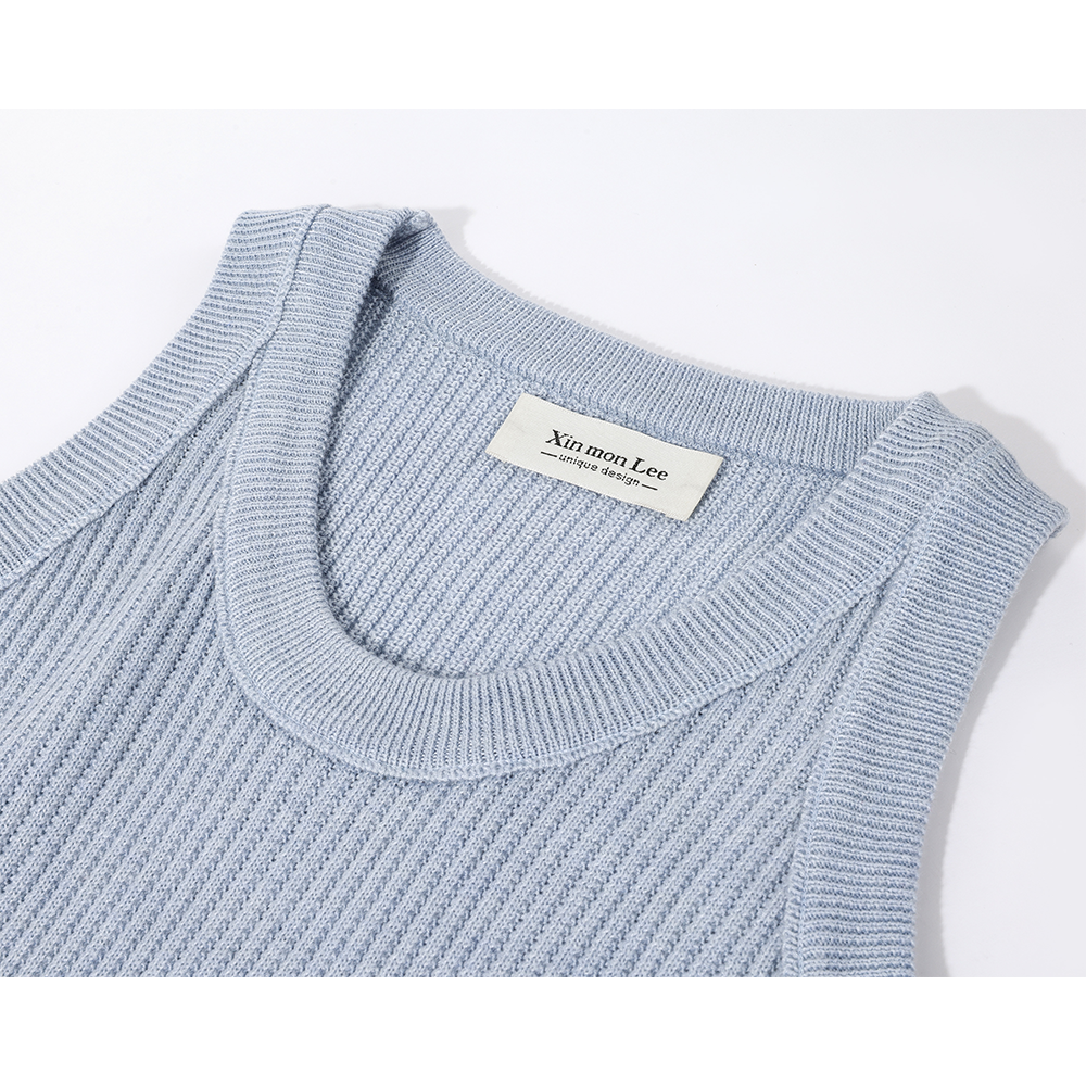 Débardeur ajusté en tricot côtelé 