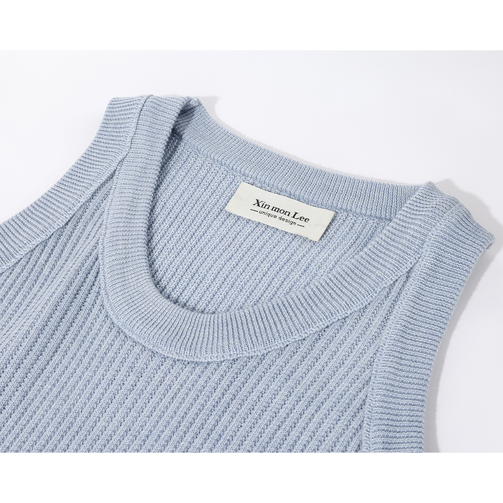 Débardeur ajusté en tricot côtelé 