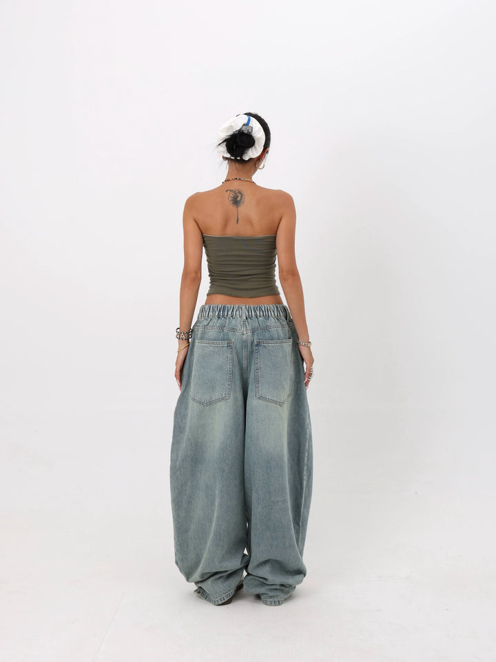 Wide Leg Straight Jeans