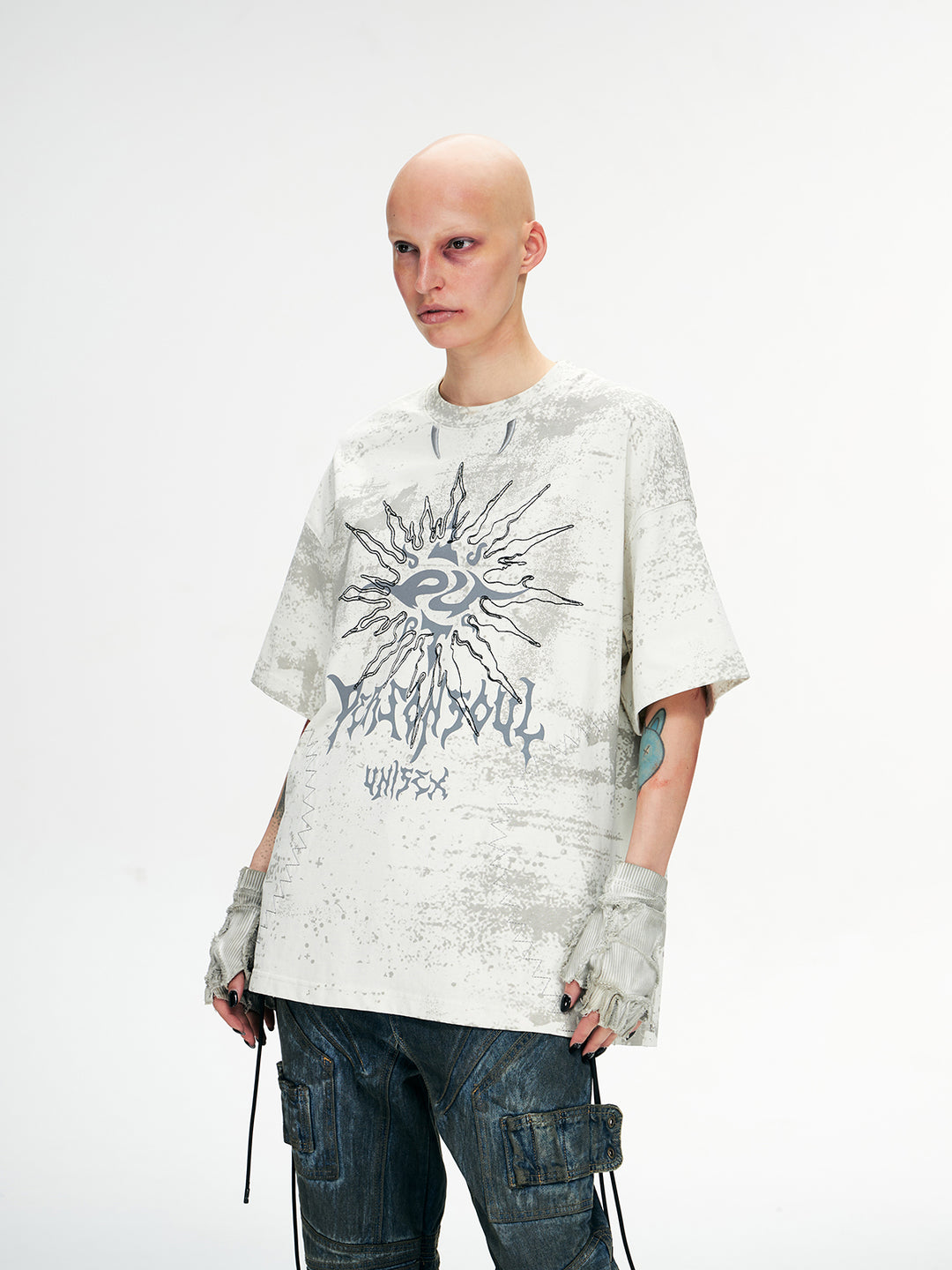 Sol Totem Broderi Löst Kortärmad T-shirt 