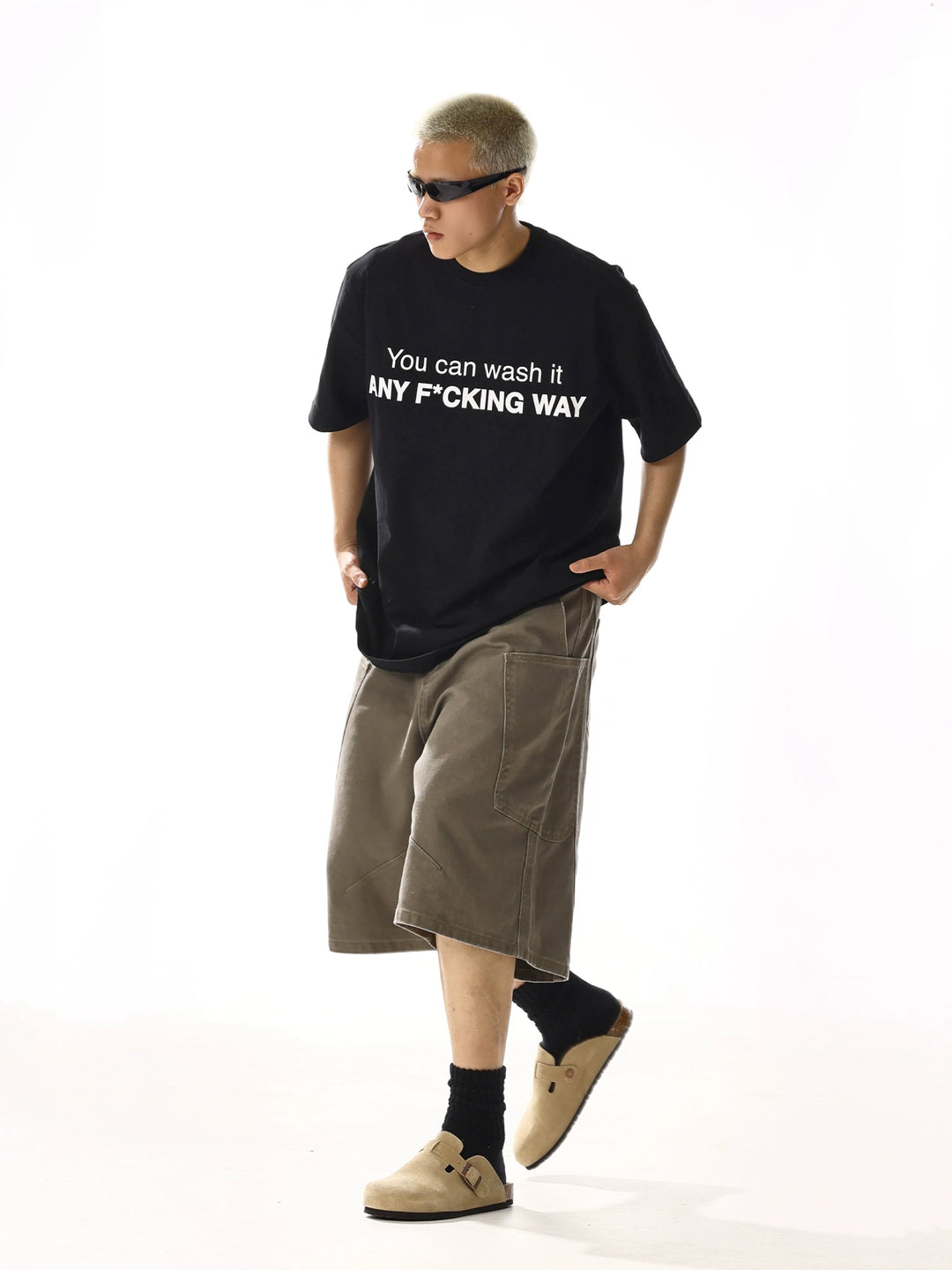 Multi-Pocket Loose Fit Cargo Shorts