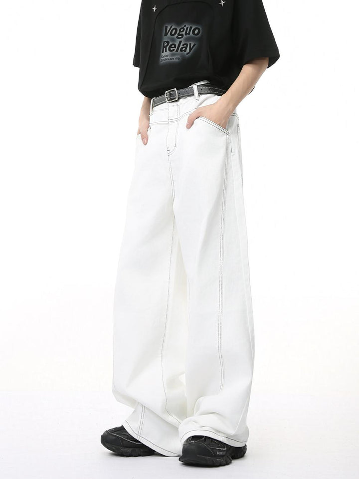 Lockere weite Jeans Mopp-Hosen 