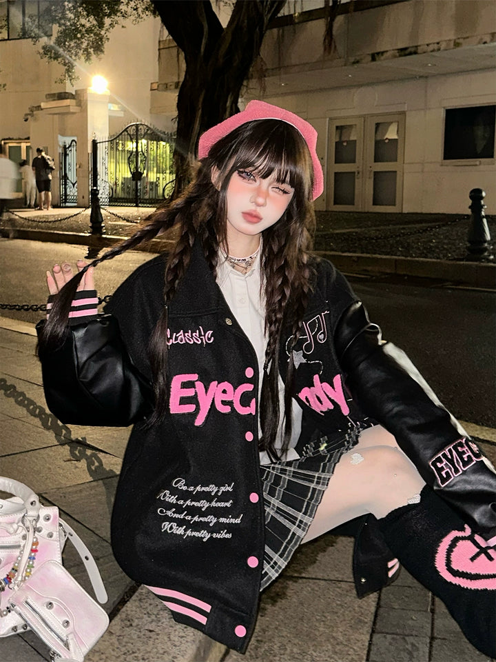 Embroidered Varsity Baseball Jacket