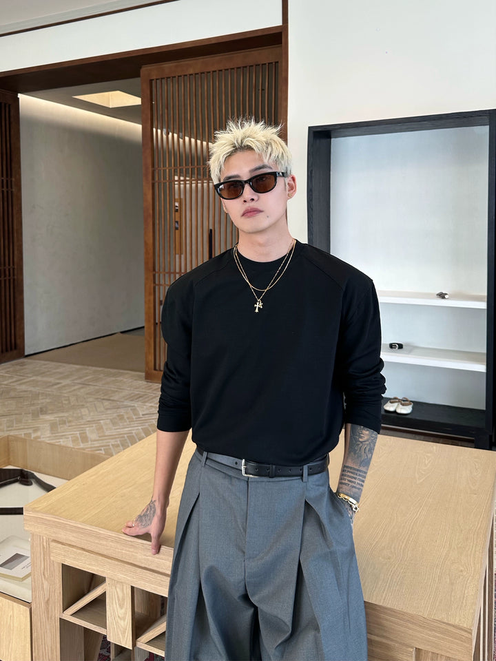 Structured Shoulder Bottoming Shirt