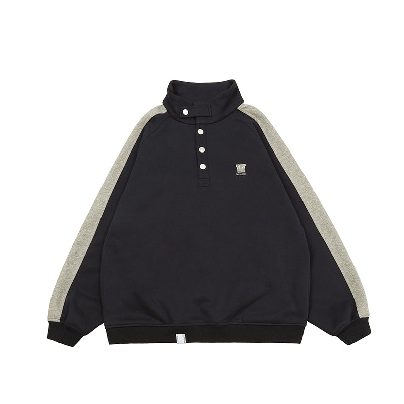 Stand-Up Collar Sweatshirt
