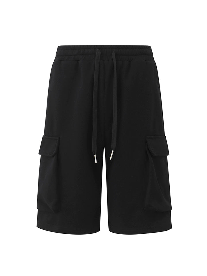Wide-Leg Cargo Cropped Pants