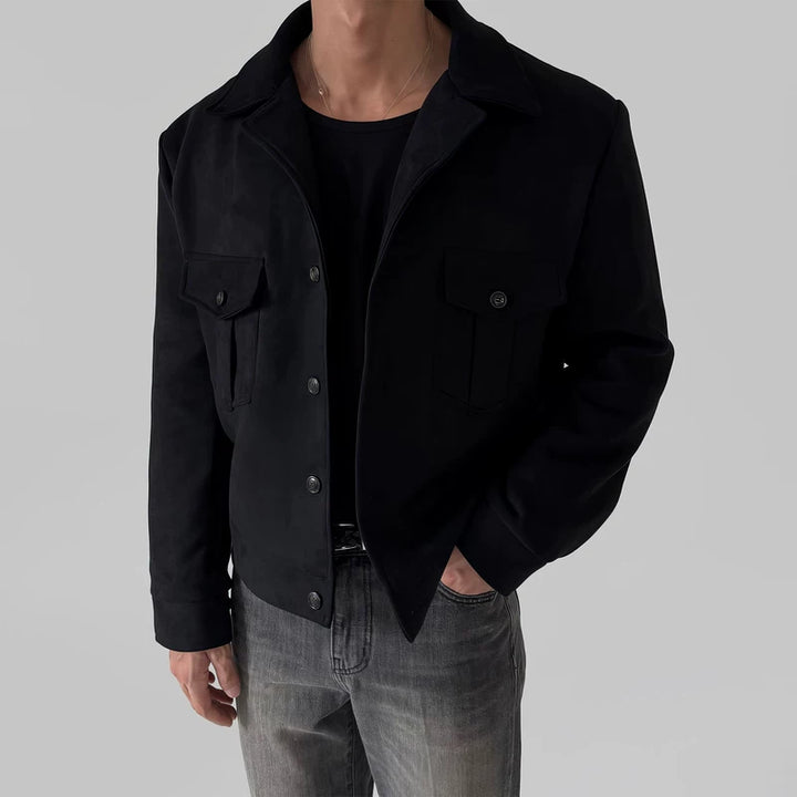 Faux Suede Leren Korte Jas 