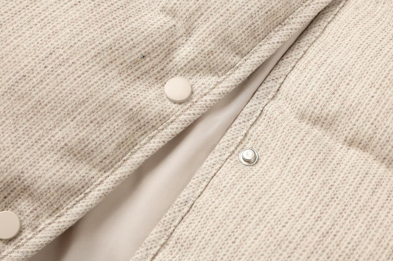 Stand Collar Short Down Puffer Jacket