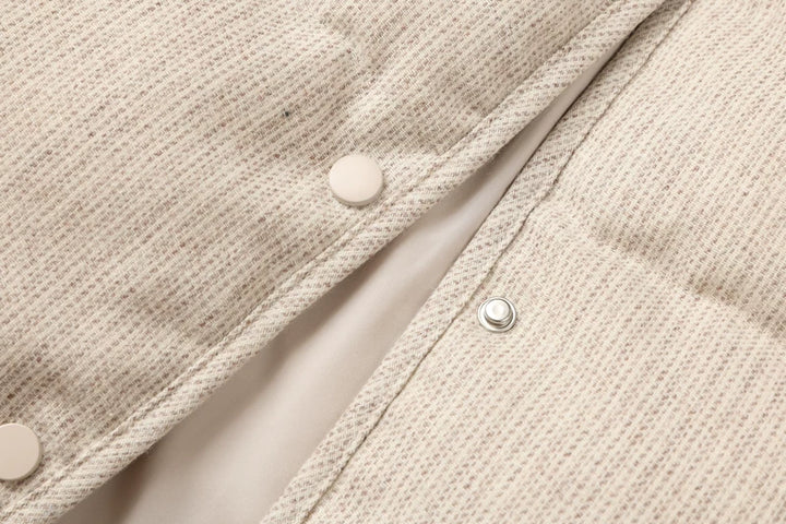 Stand Collar Short Down Puffer Jacket