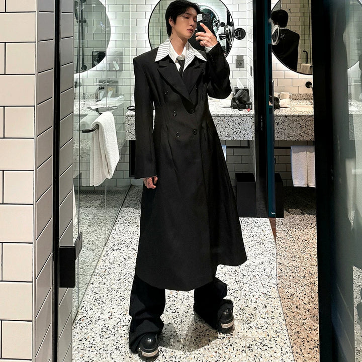 Mid-Length Slim Fit Trench Coat