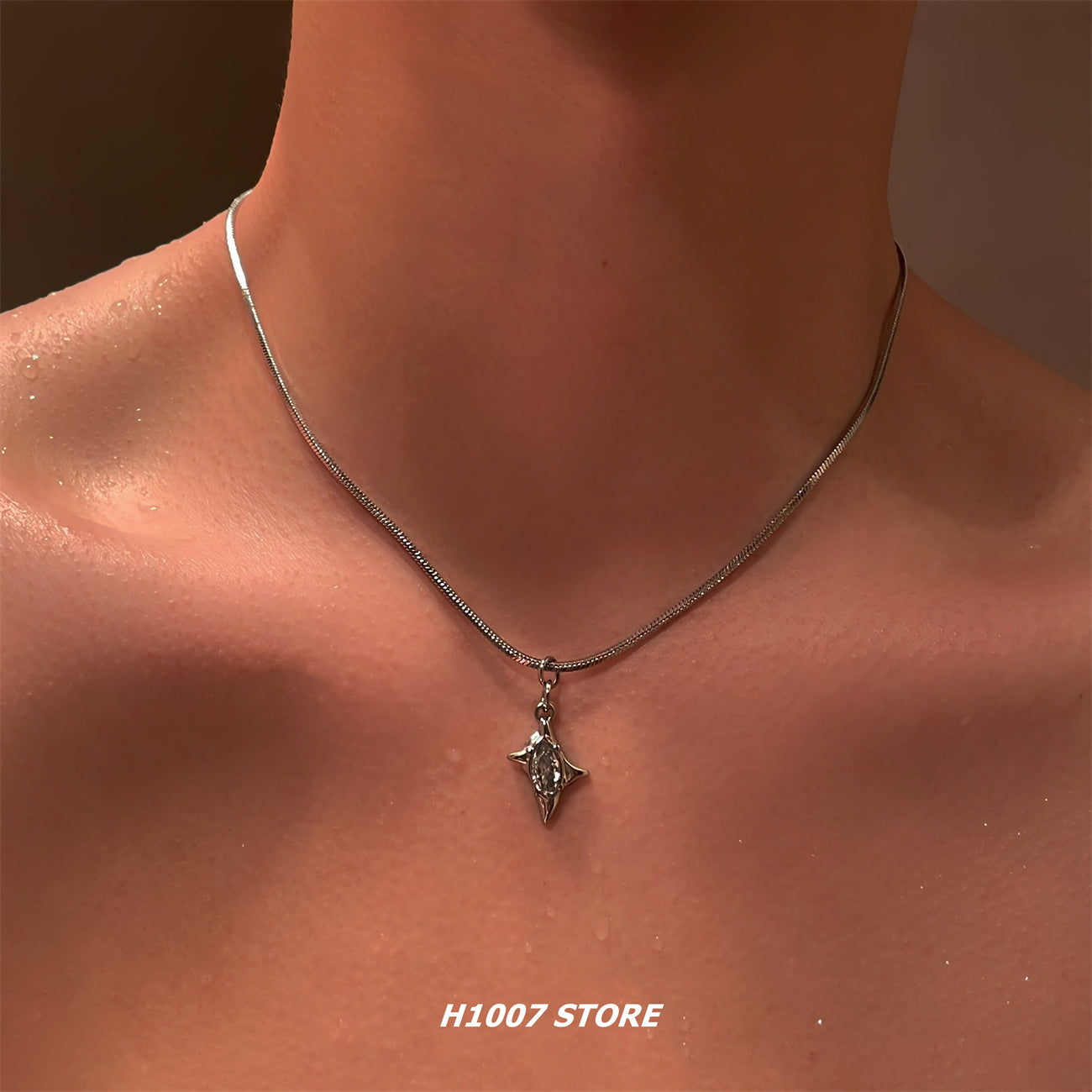 Titanium Steel Snake Chain Necklace