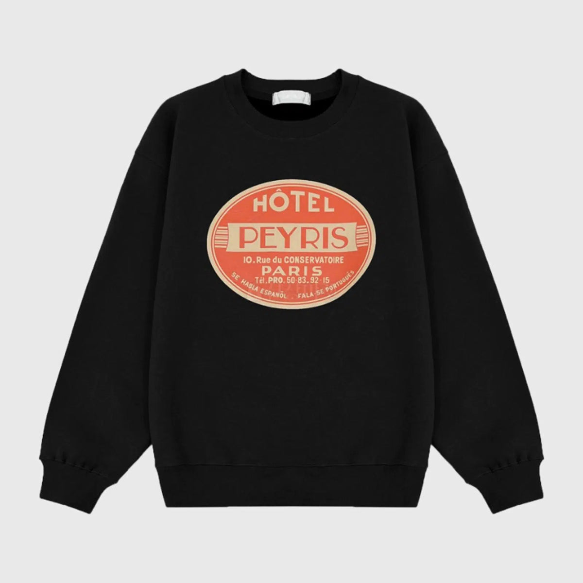 Retro Crew Neck Casual Sweatshirt