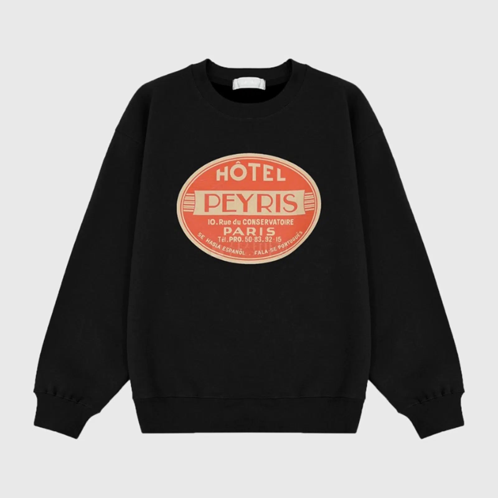 Retro Crew Neck Casual Sweatshirt