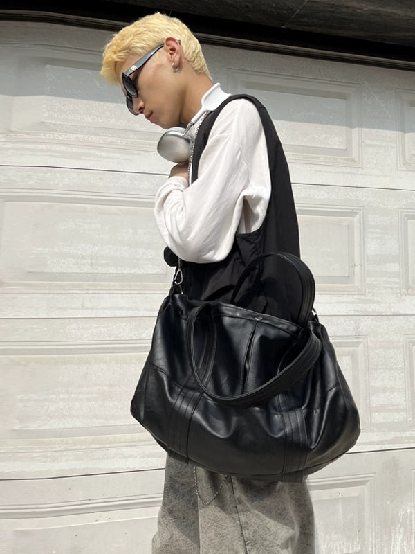 PU-Leder große Kapazität Messenger Tote 