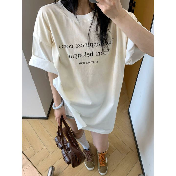 Letter Print Loose T-shirt