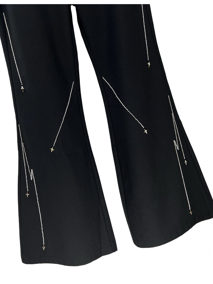 Rivet Flared Loose Casual Pants
