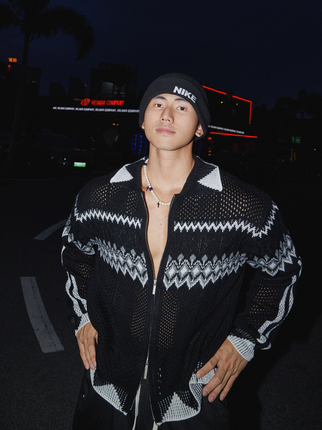 Knitted Hollow Cardigan Sweater
