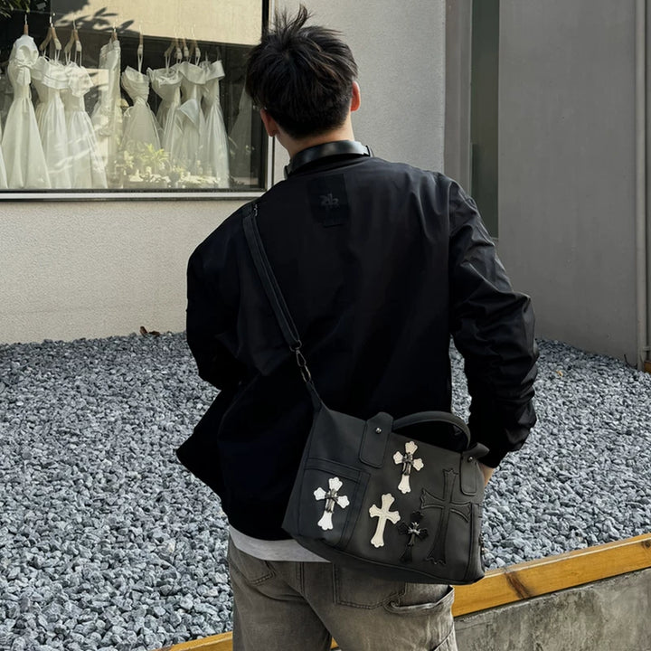 حقيبة توتي بنمط جلد الغزال 