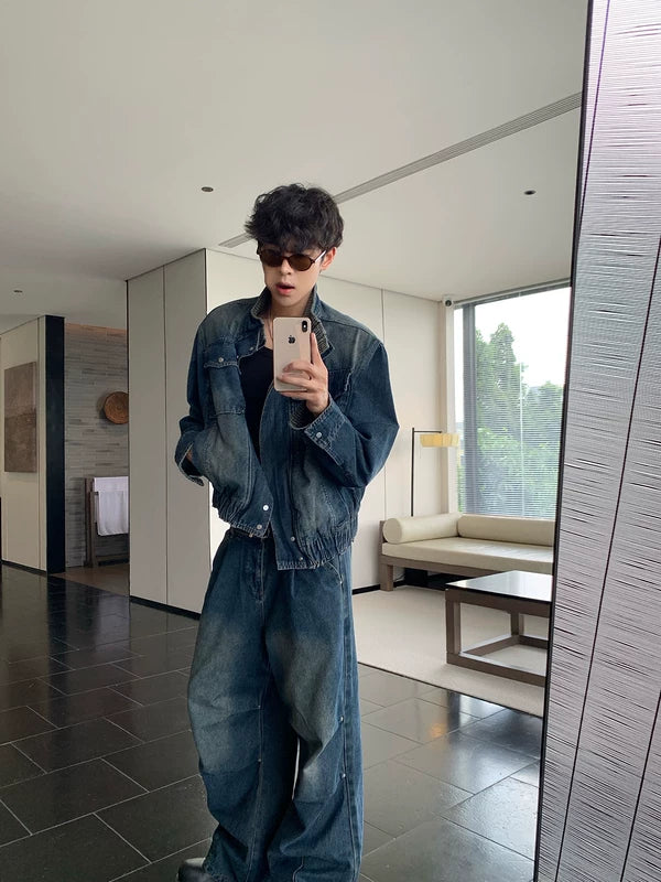 Vintage Denim Jacket and Pants (sold separately)