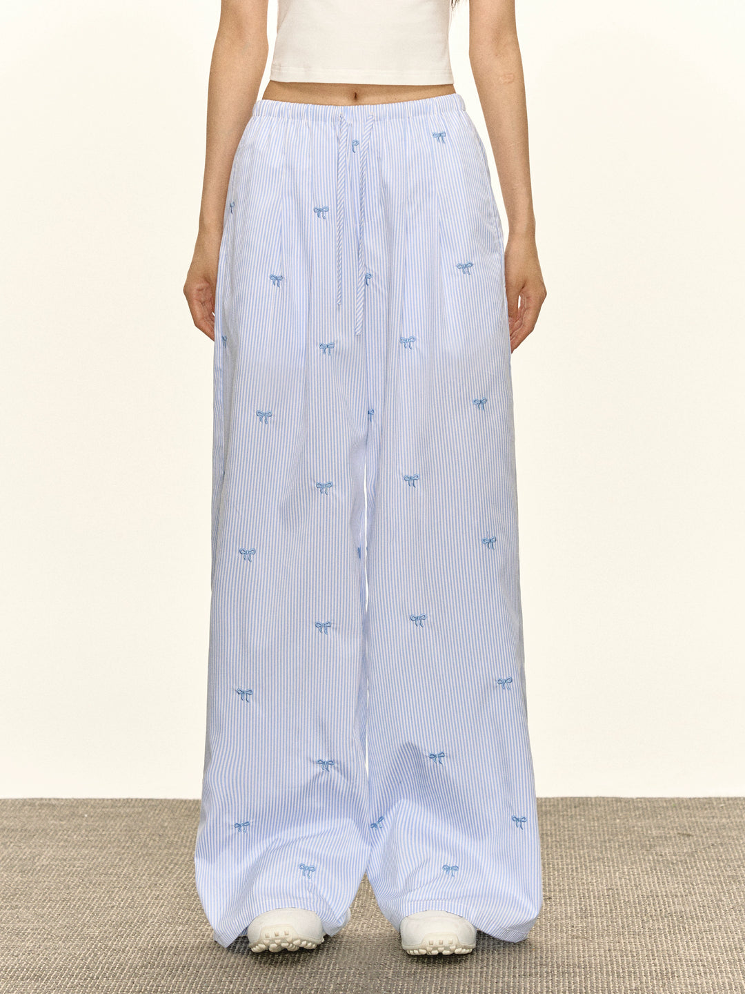 Retro Wide Leg Casual Pants