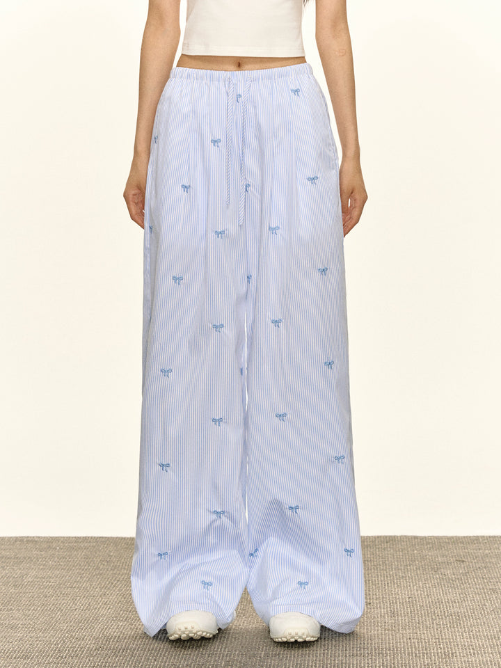 Retro Wide Leg Casual Pants