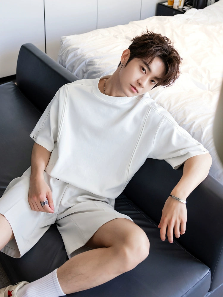 Round Neck Short Sleeve Casual T-shirt