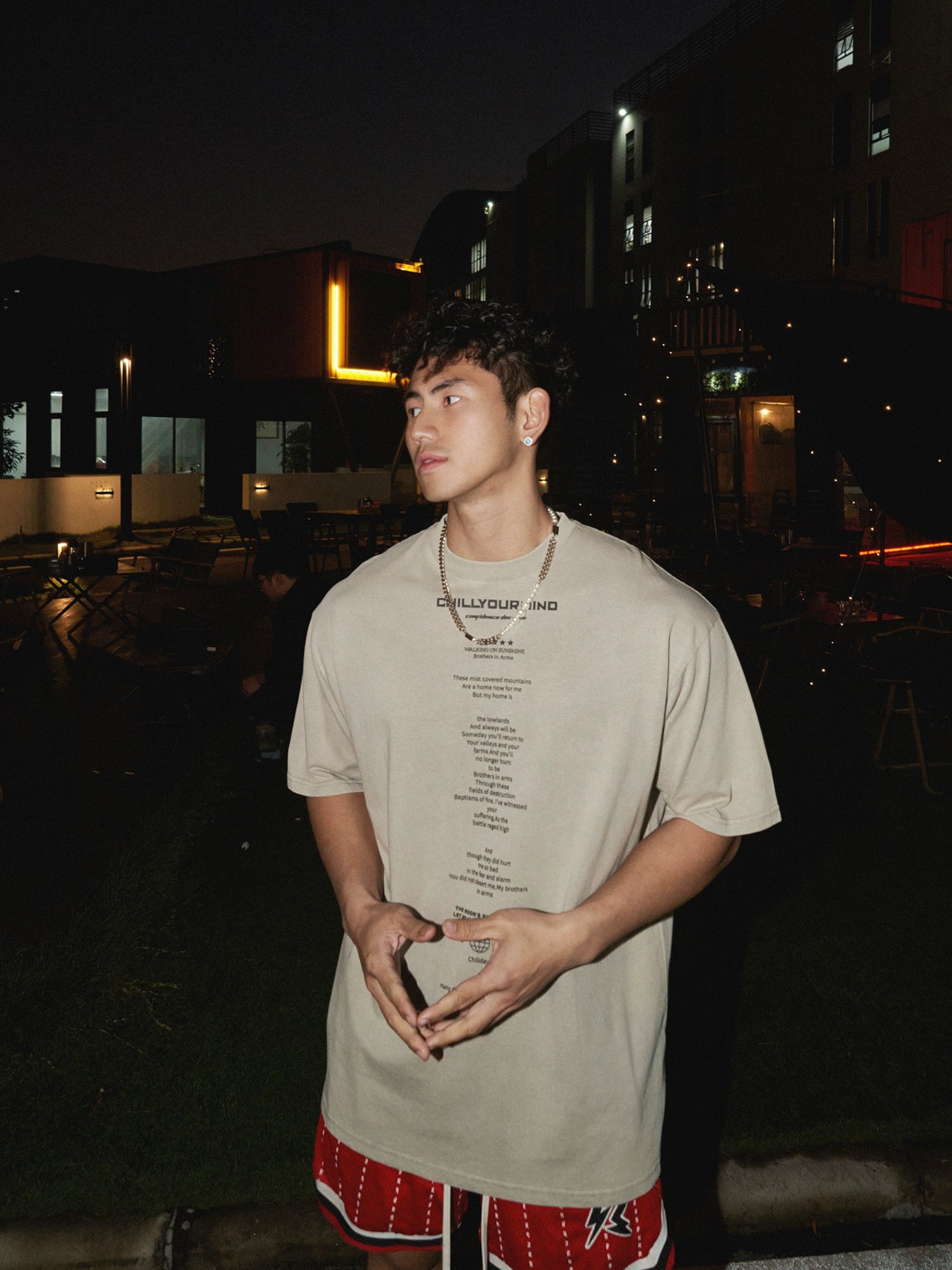 Camiseta de manga corta suelta y casual 