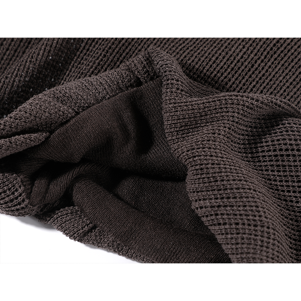 Hollow Knit Long Sleeve Top