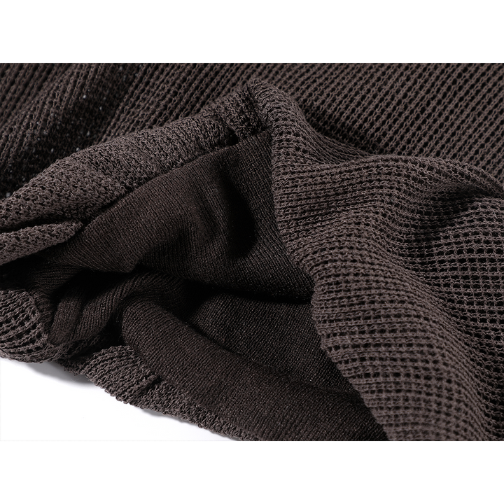 Hollow Knit Long Sleeve Top