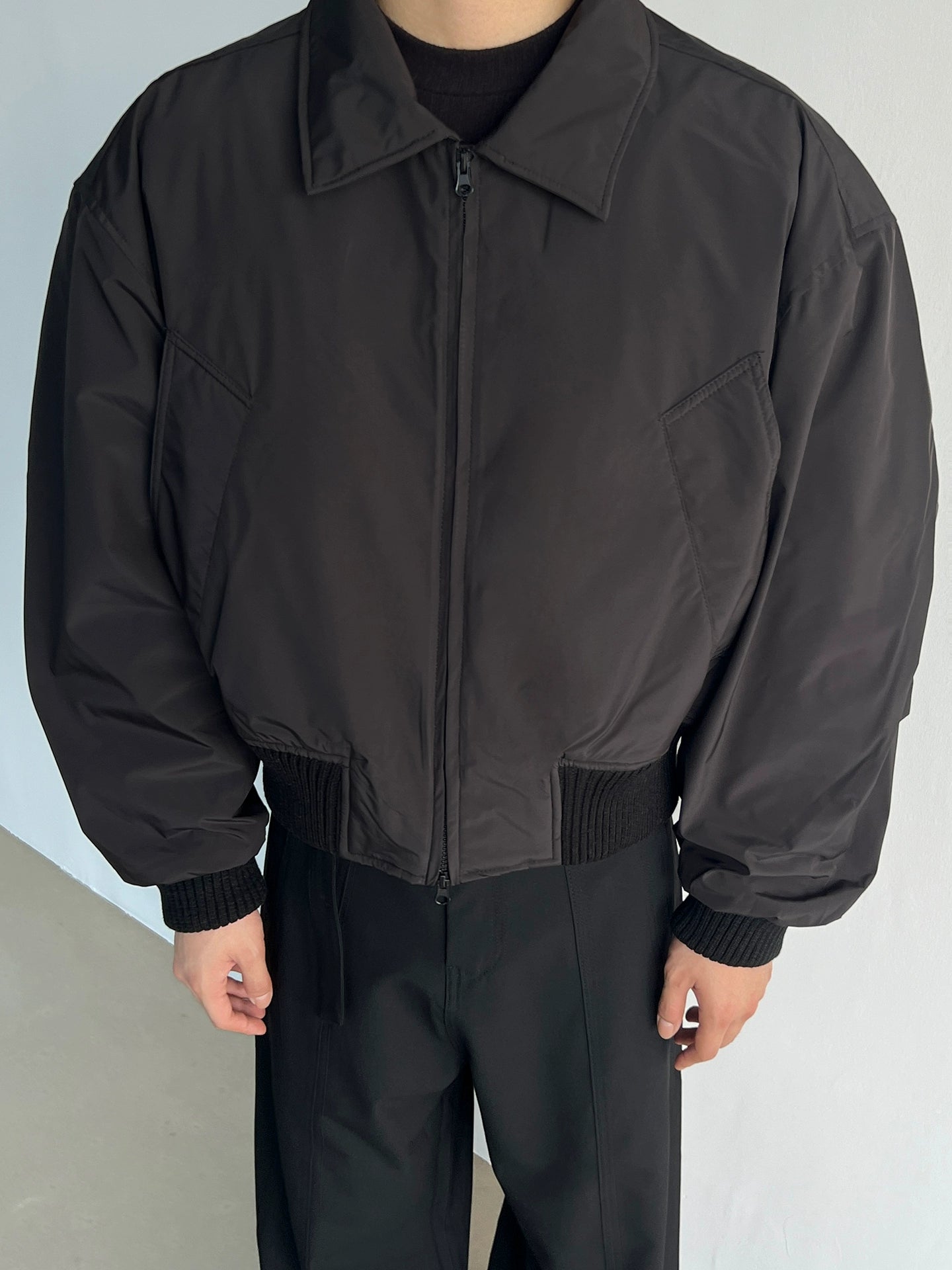 Hafif Aşağı Kısa Pilot Ceket 