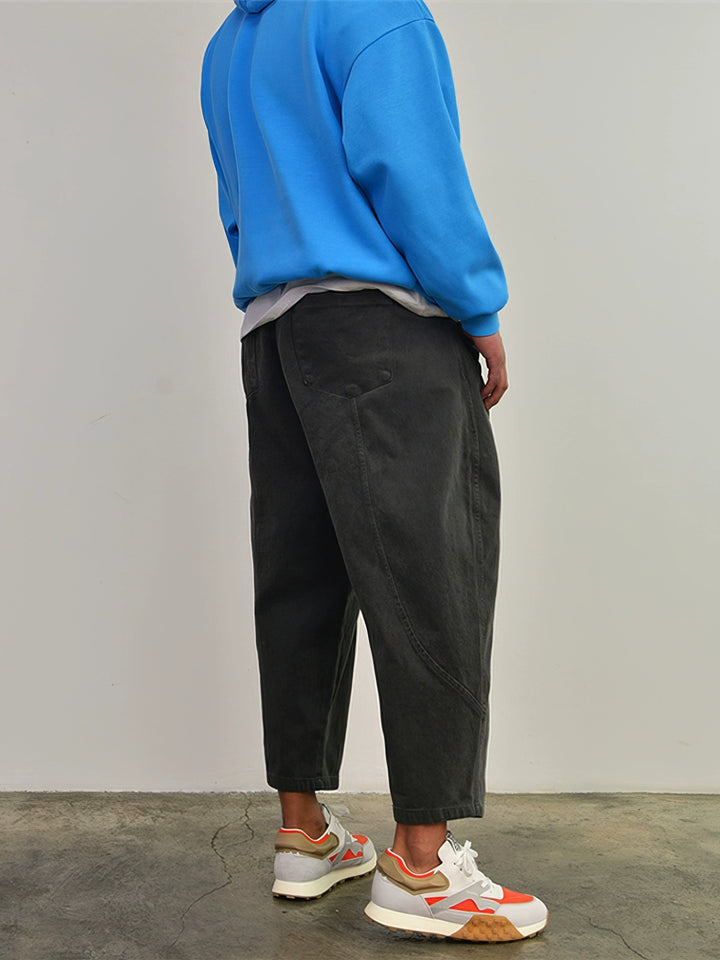 Tapered brede ben casual haremsbukser 