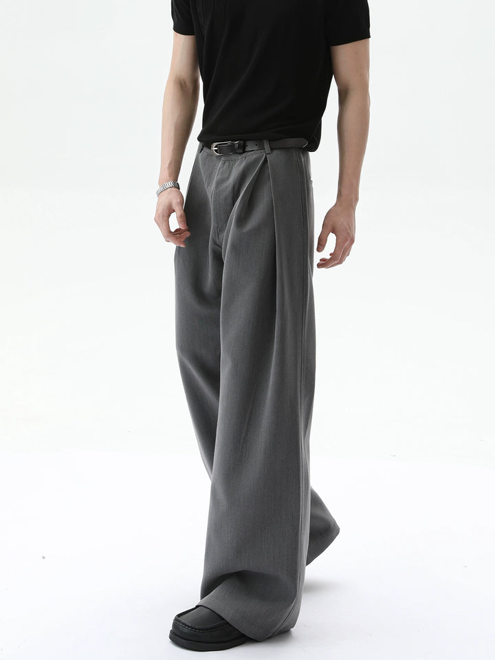 Wide Leg Pleated Loose Fit Pants