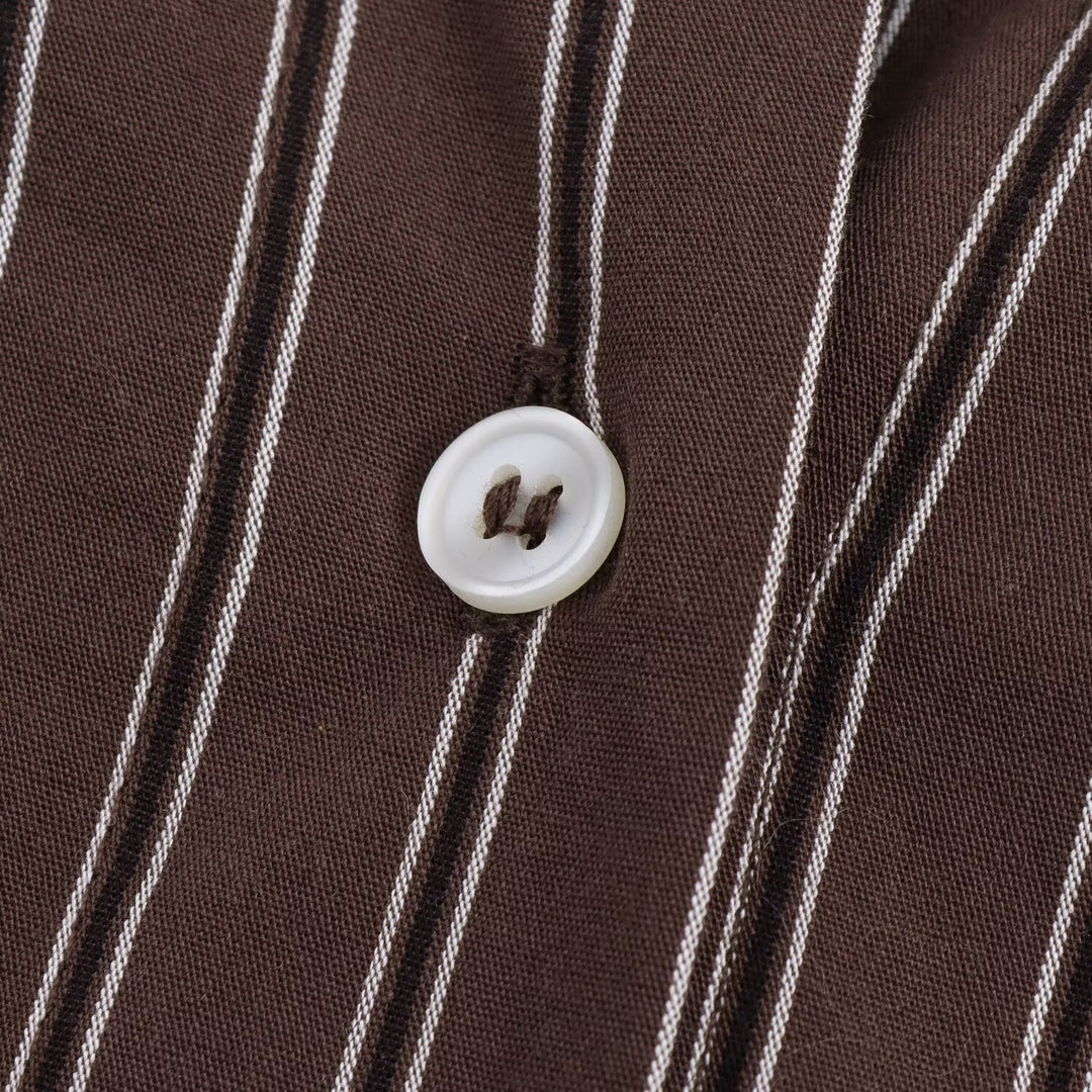 Bat Sleeve Striped Long Shirt