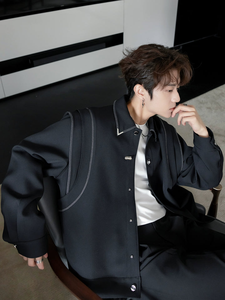 Loose-fit Button-front Jacket