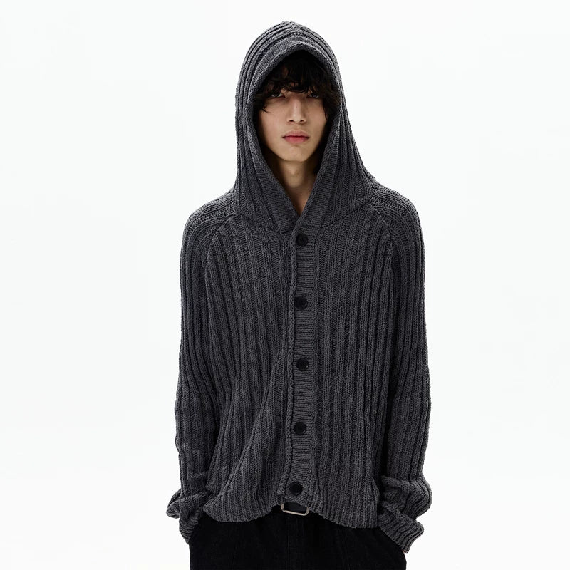 Retro Brei Kaptrui Met Knopen 