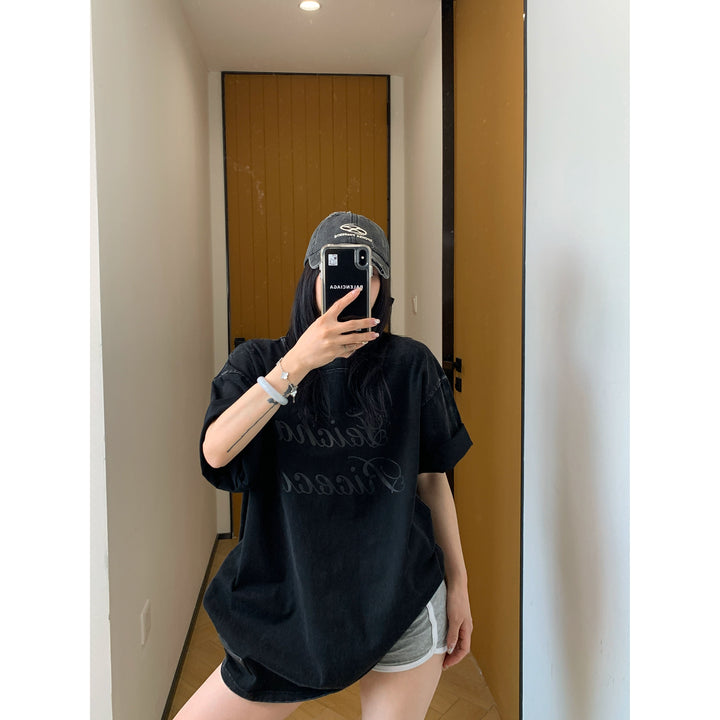 Letter Print Oversized T-Shirt